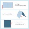 CHEFAN Foldable Felt Board for Toddlers, Freestanding Flannel Board for Kids, Preschool Classroom and Daycare Storytelling Use, Compatible with Felt Set, Large Blue view 3