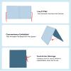 CHEFAN Foldable Felt Board for Toddlers 22 x 13, Freestanding Flannel Board for Kids, Preschool Classroom and Daycare Storytelling Display, Compatible with Felt Set, Blue view 3