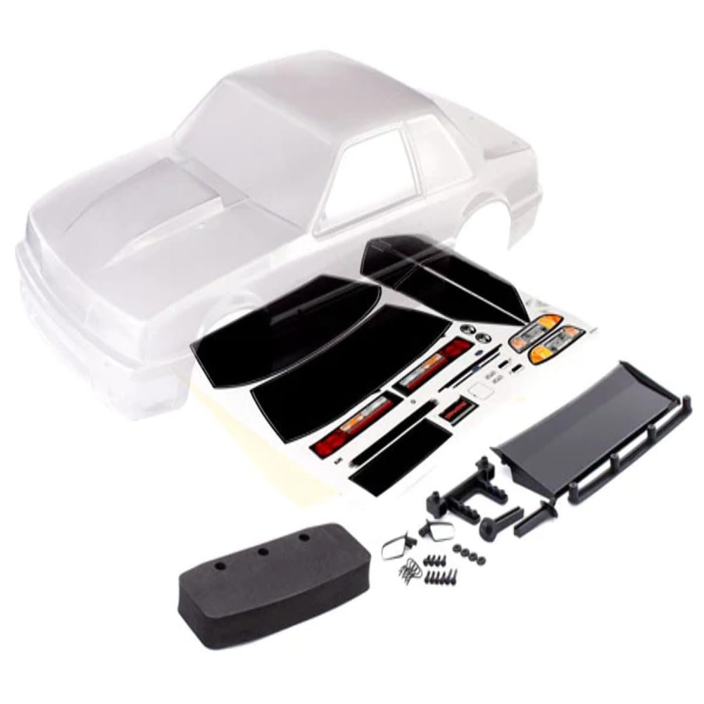 Traxxas 9421 Body, Ford Mustang, Fox Body (Clear, Requires Painting)