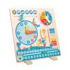 Colaxi Montessori Wooden Learning Calendar Early Learning Educational Toy Busy Board for Boy view 1
