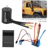 3650 3100KV Brushless Motor with 120A ESC Combo, High Speed Alloy Sensorless Motor and Electric Speed Controller Set for 1/10 RC Car Upgraded (120A) view 4
