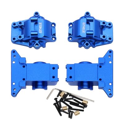 GTHELE Aluminum Front & Rear Differential Housing Bulkhead for 1/18 Traxxas LaTrax Teton Desert Prerunner Rally SST, Replacement Parts 7530 (Dark Blue)