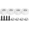 4pcs 5mm to 12mm Combiner Wheel Hub Hex Adapter Accessory for D12 1/10 RC Trucks (Silver S) view 1
