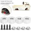 4pcs 5mm to 12mm Combiner Wheel Hub Hex Adapter Accessory for D12 1/10 RC Trucks (Silver S) view 2