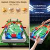 Couomoxa Upgrade Mini Football Games with 4 Flipper Drive Simulate Mini Tabletop Soccer Sport Board Game Educational Interactive Play Toy Gift for Boys,Girls Ages 3+ Adults view 2
