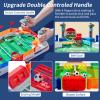 Couomoxa Upgrade Mini Football Games with 4 Flipper Drive Simulate Mini Tabletop Soccer Sport Board Game Educational Interactive Play Toy Gift for Boys,Girls Ages 3+ Adults view 3