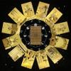 Jayiaine Tarot Cards for Beginners,Oracle Cards Deck with Guidebook Prophecy Waterproof Cards, Fortune Teller Game Set for Family Reunion Expert Reader for Christmas Birthday, Gold view 3