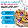 Sensory-N-Stuff - Wooden Tool Set for Sensory Bin (30 Piece), Child-Sized Montessori Sensory Toys for Developing Fine Motor Skills, Smooth Wooden Toys, Bin Scoops and Tools view 2