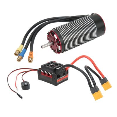 150A Waterproof ESC High RC Brushless Motor ESC Set for 1/8 Scale RC Car