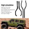 RC Chassis Frame Rails Aluminum Alloy RC Low Gravity Metal Beam Wheelbase Design for SCX6 1/6 RC Car (Black) view 3