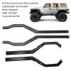 RC Chassis Frame Rails Aluminum Alloy RC Low Gravity Metal Beam Wheelbase Design for SCX6 1/6 RC Car (Black) view 4