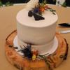 Raven Crow Black Birds Cake Topper Bride & Groom Wedding Engagement Anniversary Carved Wood Statue view 4