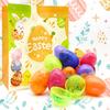 Aviski 72Pcs 3.15'' Painted Jumbo Large Iridescent Marble Easter Eggs for Kids Basket Bag Stuffers Fillers, Easter Hunt Game, Toys Filling Treats and Easter Theme Party Favor view 4