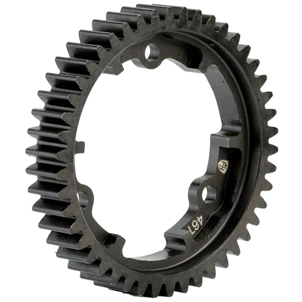 Powerhobby 46T Hardened Steel Mod 1 Spur Gear FITS: Traxxas/E-revo/Maxx/X-Maxx/XO-1 / Sledge