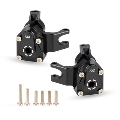 KYX Racing Aluminum Portal Axle Steering Knuckles Set Upgrades Parts Accessories for 1/18 RC Crawler Car Axial Capra UTB18