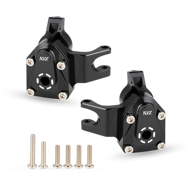 KYX Racing Aluminum Portal Axle Steering Knuckles Set Upgrades Parts Accessories for 1/18 RC Crawler Car Axial Capra UTB18