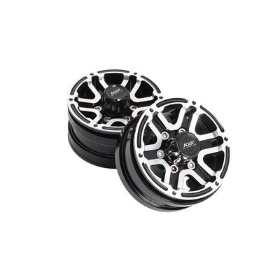 KYX Racing Aluminum 1.55" Wheel Rims Upgrades Parts Accessories for 1/18 RC Crawler Car Axial Capra UTB18