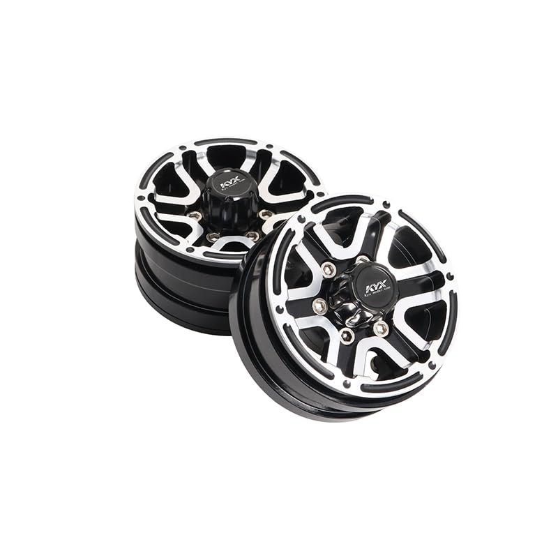 KYX Racing Aluminum 1.55" Wheel Rims Upgrades Parts Accessories for 1/18 RC Crawler Car Axial Capra UTB18