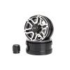 KYX Racing Aluminum 1.55" Wheel Rims Upgrades Parts Accessories for 1/18 RC Crawler Car Axial Capra UTB18 view 3