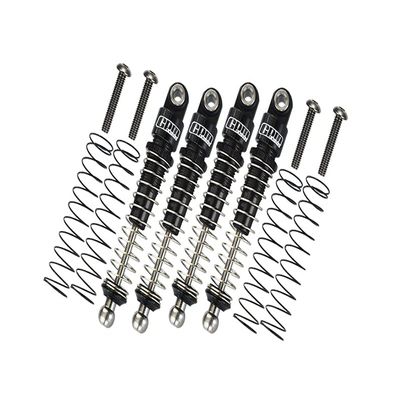 GPM Upgrades Aluminum 6061-T6 Front/Rear Damper 38MM For Mini-Z 44 Series Ready Set Suzuki Jimny Sierra Apio Jimny TS4 Rc Cars (black)