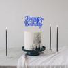 1 PCS Happy 16th Birthday Cake Topper Glitter Cheers to 16 Years Birthday Cake Pick Sweet 16 Fabulous Cake Decoration for Happy 16th Birthday Theme Party Decorations Supplies Blue view 4