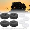 VBESTLIFE Rubber Wheel Hub Tire for WPL/MN Series RC Vehicle, Replacement RC Car Tires Fit for WPL C14/C24/C34/C44KM/B14/B16/B36/C24-1/MN90/MN91/MN45/MN99/MN40 etc. view 3