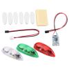 VBESTLIFE RC Plane LED Light Kit, 3Pcs Drone Flash LED Lights Rechargeable Red Green White LED Flashing Lights for RC Fix Wing Aircraft Airplane Helicopter view 1