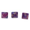 3Pcs Rune Dice 8 Sided Star Sky Mystic Vivid Colors Astrology Learning Prediction Polyhedral Dice Set for Adults ( Blue) view 2