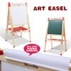 Skyelta Art Easel for Kid,Double-Sided Kids Art Easel with Magnetic Chalkboard & Whiteboard,Adjustable Height for Ages 4-12,Wooden Drawing Board with 100+ Accessories,Art Supplies & Gift view 2