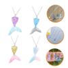 ifundom Unique Mermaid Party Supplies 4pcs Girls Mermaid Necklace Ocean Theme for Everyday Style view 2
