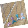 ifundom Unique Mermaid Party Supplies 4pcs Girls Mermaid Necklace Ocean Theme for Everyday Style view 4