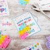 Funeta 60 Pack Bundle Pack, 30 Fidget Variety PopIts and Cards Bundled with 30 Stationary sets with Pencils, Erasers, inked Stamper and Stickers, Classroom Valentines Exchange for Boys and Girls Class view 4