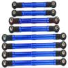 GPM Upgrades Aluminium 6061-T6 Adjustable Tie Rods for 1/18 4WD TRX4M Ford Bronco (97074-1) Rc Cars (Blue) view 1