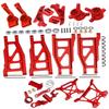 RCMYou Upgrades Part for 1/10 Rustler 4x4 VXL/Rustler 4x4,Aluminum Caster Block,Steering Blocks,Rear Stub Axle Carriers,Steering Bellcranks,Suspension Arm,Shock Tower,Red (More Durable Arm) view 1