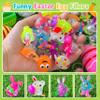 AIVEI Easter Egg Fillers Light Up Rings - 28Pcs Glow in the Dark Party Favors, Easter Basket Stuffers Toys Gifts for Kids Teens Girls Boys view 2