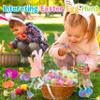 AIVEI Easter Egg Fillers Light Up Rings - 28Pcs Glow in the Dark Party Favors, Easter Basket Stuffers Toys Gifts for Kids Teens Girls Boys view 3