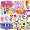 Suxkbo 102 PCS Premium Easter Party Favors Assortment Toys for Kids,Basket Stuffers, Eggs Fillers Gifts, Easter Eggs Hunt, Pinata Filler Goodie Bags Stuffers Classroom Prizes Treasure Box Toys view 1