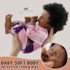 BABESIDE Lifelike Reborn Baby Dolls Black - 17-Inch Baby-Soft Body & Curls Realistic-Newborn Baby Doll African American Real Life Baby Dolls Cloth Body w/Gift Box for Kids view 2
