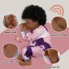 BABESIDE Lifelike Reborn Baby Dolls Black - 17-Inch Baby-Soft Body & Curls Realistic-Newborn Baby Doll African American Real Life Baby Dolls Cloth Body w/Gift Box for Kids view 3