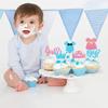 24 PCS Boy or Girl Cupcake Toppers Pink Blue Glitter Crown Onesie Dress Baby Shower Cupcake Picks for Gender Reveal Theme Baby Shower Kids Birthday Party Cake Decorations Supplies view 4