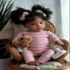 BABESIDE Lifelike Reborn Baby Dolls Daisy Black Girl- 20 Inch Soft Body Realistic-Newborn Handmade Real Life Baby Dolls with Clothes and Toy Gift for Kids Age 3+ view 1