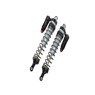 GPM Upgrades Aluminum 6061-T6 Front L-Shape Piggy Back (Built-In Piston Spring) Adjustable Spring Dampers 135MM For 1/7 Unlimited Desert Racer (85076-4) Rc Cars (silver)