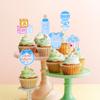 ZHUOWEISM 36 PCS Oh Baby It's a Boy Blue Cupcake Toppers for Baby Shower, Birthday Parties view 3