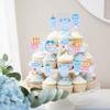 ZHUOWEISM 36 PCS Oh Baby It's a Boy Blue Cupcake Toppers for Baby Shower, Birthday Parties view 4