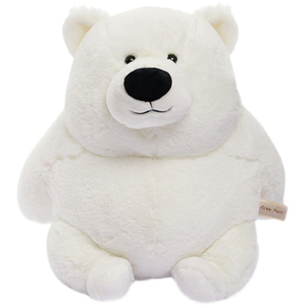 Arkdorz Cute Sitting Polar Bear Stuffed Animals Plush Dolls,Soft Bear Plush Toy Bedtime Friend Gifts for Boys Kids Babies Girls