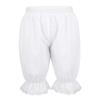 YEAHDOR Kids Girls Elastic Victorian Pantaloons Retro Costumes Loose Lace Trim Bloomers School Dress up White 12 Years view 1