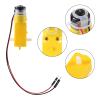 ACEIRMC 8pcs TT DC Gearbox Motor Dual Shaft 3-6V Gear Motor 200RPM Ratio 1:48 Shaft Motor with 2.54mm Wire for Arduino Smart Car Robot view 2