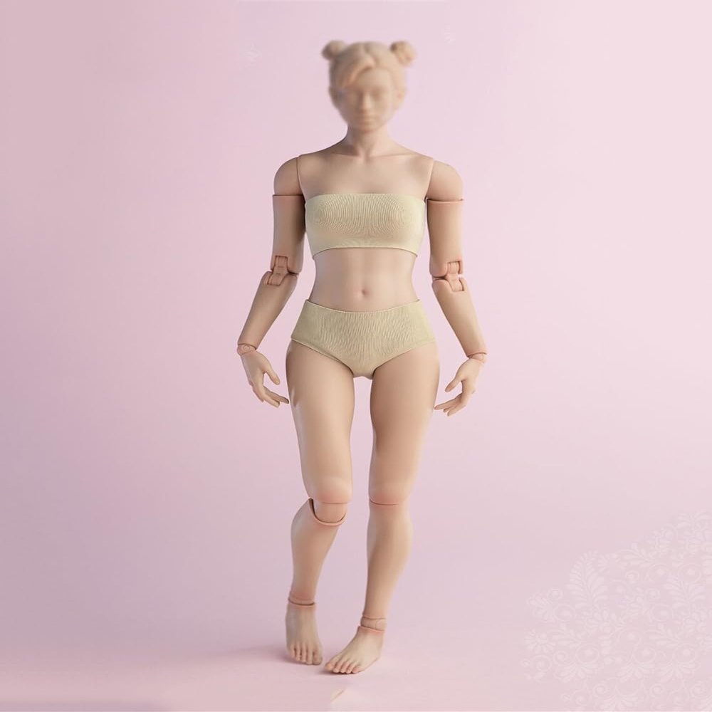 1/6 Scale Female Body,12inch Worldbox Female Joint Flexible Pale Suntan Skin Action Figure Body Collection (Suntan Skin, Standard Version)