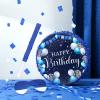 Sinmoe Birthday Piata with Stick Blindfold and Confetti Large Piata for Adult Men Women Birthday Party Supplies Decoration Wedding Anniversary(Blue and Silver) view 4