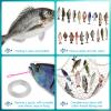 Glenmal 20 Pcs Fish Birthday Party Decorations Gone Fishing String Hanging Banner with 1 Fish Net for Birthday Engagement Retired Outdoor Game Tournament Barbecue Party Backdrop Decor view 4